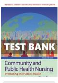 TEST BANK For COMMUNITY AND PUBLIC HEALTH NURSING 10TH EDITION, RECTOR | COMPLETE GUIDE A+, CHAPTERS 1-30