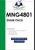 MNG4801 EXAM PACK 2024