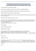 NR 464 Med Calc Practice Problems (Latest 2023 - 2024) New Full Questions and Answers ( Included ) 100% Correct