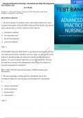 ADVANCED PRACTICE NURSING; ESSENTIALS FOR ROLE DEVELOPMENT 4TH EDITION JOEL TEST BANK