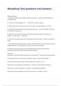 Woodshop Test questions and answers 