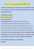 ANCC PMHNP Certification Practice Exam BUNDLED ALL ANCC PMHNP Exam Prep | ANCC PMHNP Exam Chapters 2-4 Questions and Answers