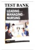 Test Bank for Leading and Managing in Nursing 7th Edition by Patricia S. Yoder-Wise ISBN: 9780323449137 | Complete Guide A+