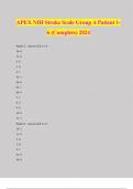 APEX NIH Stroke Scale Group A Patient 1- 6 (Complete) 2024