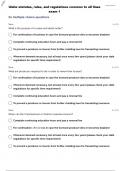 IDAHO STATUTES, RULES, AND REGULATIONS COMMON TO ALL LINES TEST 4 QUESTIONS WITH 100% CORRECT ANSWERS