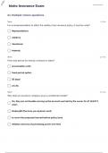 IDAHO INSURANCE QUESTIONS &ANSWERS 100% CORRECT