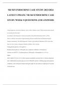  NR 565 ENDOCRINE CASE STUDY 2023/2024  LATEST UPDATE/ NR 565 ENDOCRINE CASE  STUDY WEEK 5 QUESTIONS AND ANSWERS 