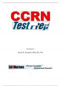 Summary CCRN review Exam ( guarantee of a pass in your exam)
