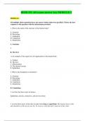 	BIOD 151 All exams answer key MODULE 1