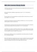 MN Life License 70 Study Guide Questions And Answers