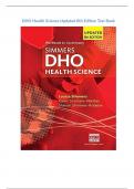 DHO Health Science Updated 8th Edition Test Bank