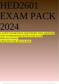 HED2601 EXAM PACK 2024 