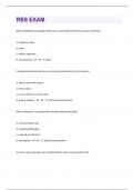 RBS 50 EXAM AND ANSWERS