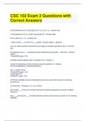 CSC 102 Exam 2 Questions with Correct Answers