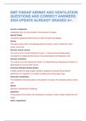EMT FISDAP AIRWAY AND VENTILATION  QUESTIONS AND CORRECT ANSWERS  2024 UPDATE ALREADY GRADED A+.