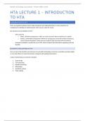 Samenvatting -  Health Technology Assessment