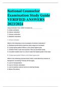 National Counselor Examination Study Guide