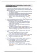 CITI Training, Modules 1-24 (Biomedical Research) Exam Questions & Answers 2024.