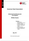   American Heart Association   Advanced Cardiovascular Life Support  Written Exams