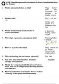 C175 - Data Management Foundations PA Exam Complete Questions AndAnswers 