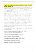 Alpha Phi Alpha Fraternity Inc, IMDP Process - Week 2. Exam: Qs And As