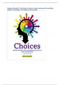 Solution Manual & Test Bank for Choices: Interviewing and Counselling  Skills for Canadians, 7th edition by Bob Shebib 