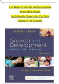 TEST BANK For Growth and Development Across the Lifespan, 3rd Edition By Gloria Leifer; Eve Fleck, Verified Chapters 1 - 16, Complete Newest Version