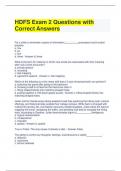 HDFS Exam 2 Questions with Correct Answers
