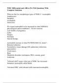 WBC Differential and ABGs (PA 510) Questions With Complete Solutions