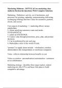 Marketing Midterm - M375 IU (iCore marketing class midterm flashcards) Questions With Complete Solutions