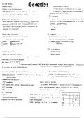 Summary Genetics -  Life Sciences (Biology)