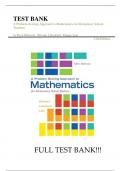 Test Bank For A Problem Solving Approach to Mathematics for Elementary School Teachers 12th Edition by Rick Billstein, Shlomo Libeskind, Johnny Lott||ISBN NO:10,0133865479||ISBN NO:13,978-0133865479||All Chapters||Complete Guide A+