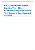 CDL - Combination Vehicle Practice Test / CDL - Combination Vehicle Practice Test Complete