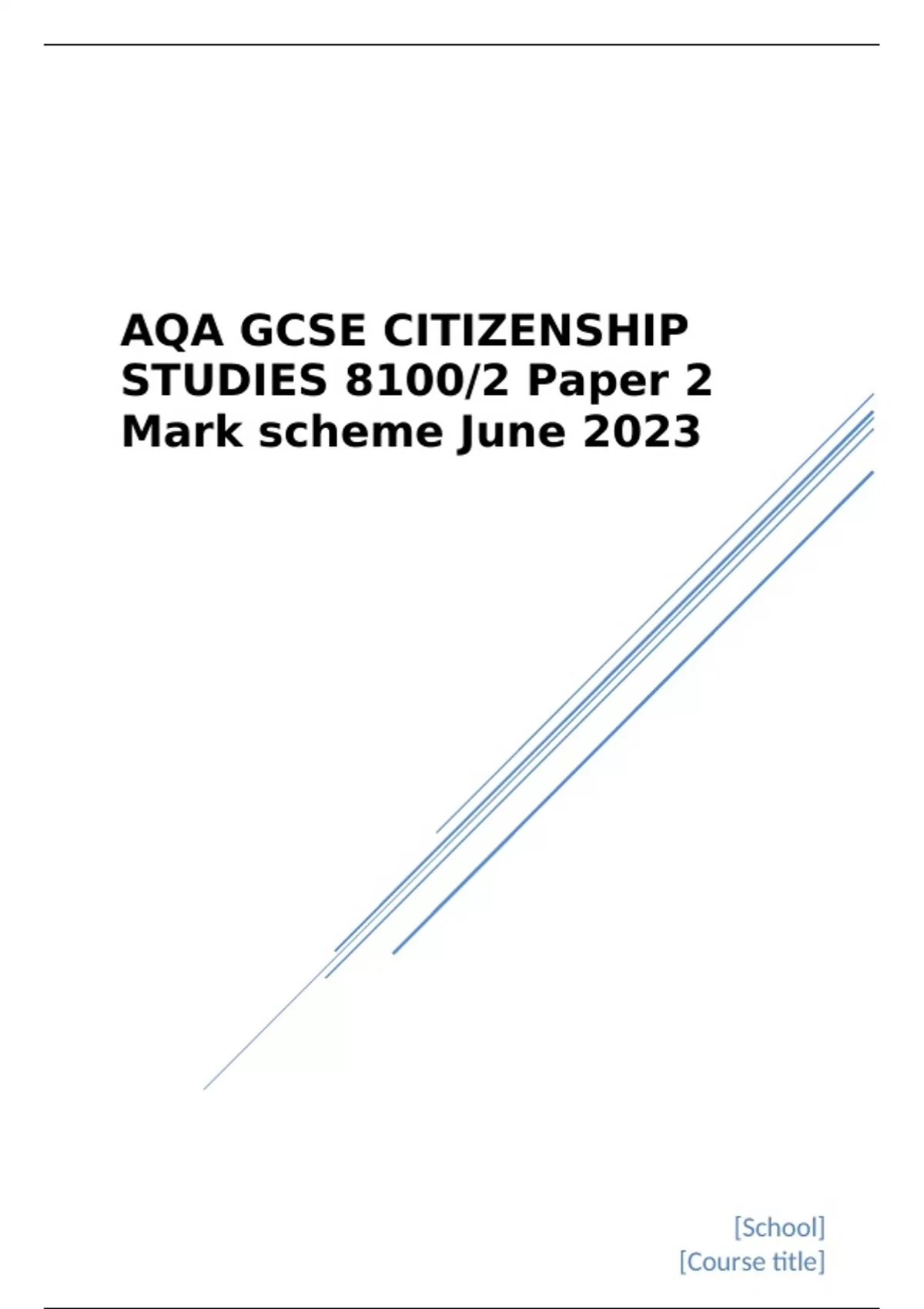 aqa-gcse-citizenship-studies-paper-2-mark-scheme-june-2023-gcse