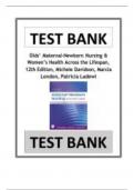 Test Bank for Olds’ Maternal-Newborn Nursing and Women’s Health Across the Lifespan, Pearson; 12th edition (November 13, 2023), ISBN No; ‎9780138053840 by Michele Davidson, Marcia London, Patricia Ladewig | Complete Guide 2024/25