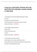 CA Bail Exam 2024 EXPERT CERTIFIED WITH 200 QUESTIONS WITH ANSWERS I ALREADY GRADED A+ NEW! NEW! 