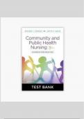 Community and Public Health Nursing: Evidence for Practice, 4th Edition TEST BANK by DeMarco, Walsh, Verified Chapters 1 - 25, Complete Newest Version