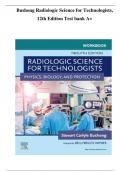 Test Bank For Radiologic Science for Technologists 12th Edition By Stewart C Bushong || All Chapters (1-40) || Newest Version A+