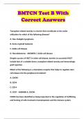 BMTCN Test B With Correct Answers