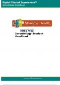 NRSE 4560 Gerontology Student Handbook