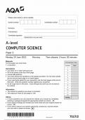 AQA A LEVEL COMPUTER SCIENCE  PAPER 2 2023 [7517-2]