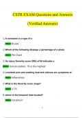 CSTR EXAM  Questions and Answers (2024 / 2025) (Verified Answers)