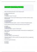 AAB MT Chemistry Review Exam Questions and Answers (Graded A)