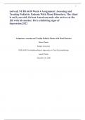 (solved) NURS 6630 Week 4 Assignment: Assessing and Treating Pediatric Patients With Mood Disorders; The client is an 8-year-old African American male who arrives