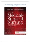 Test Bank For Lewiss Medical Surgical Nursing 11th Edition