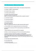 UNE Biochemistry Midterm Study Bank Questions and answers