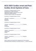 ACLS 2025 Cardiac arrest and Post-Cardiac Arrest Systems of Care with complete solutions