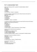 PCT 2: ENDOCRINE TEST