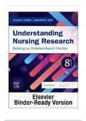 TEST BANK FOR UNDERSTANDING NURSING RESEARCH - 8TH EDITION BY SUSAN K GROVE & JENNIFER R GRAY