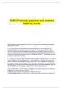  SNHD Protocols questions and answers latest top score.